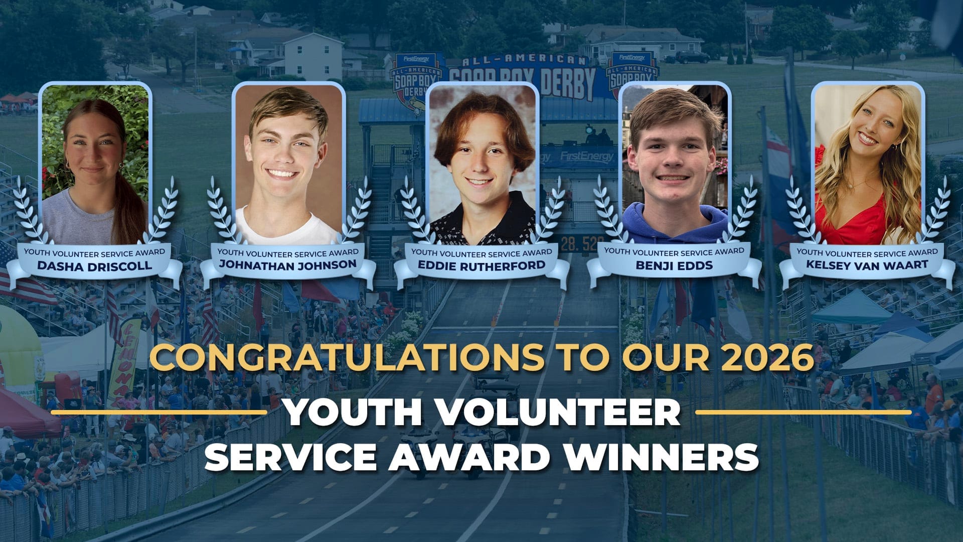 2026 Youth Volunteer Service Award Winners - Soap Box Derby